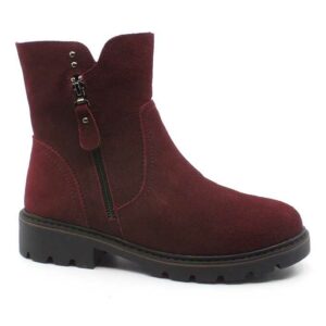 Botine calduroase Maria Conti pentru femei - Bordo