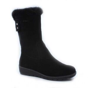 Cizme velur Maria Conti cu membrana TEX - Negru, 38