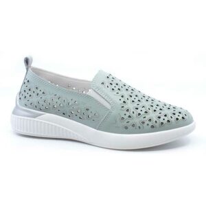 Pantofi cu perforatii Maria Conti - Verde, 36