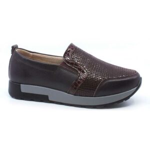 Pantofi cu talpa groasa Confort - Bordo, 36