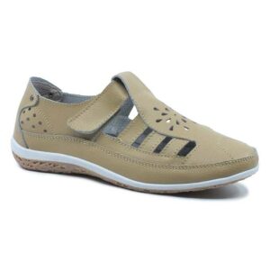 Pantofi de vara Maria Conti din piele naturala - Bej, 37