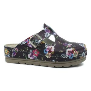 Saboti medicali Dr. Schwarz pentru femei - Negru floral, 37