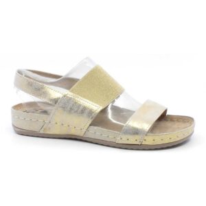 Sandale dama medicale Ledi cu elastic - Auriu, 41