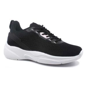 Pantofi sport dama cu siret si perforatii Fashion - Negru, 39