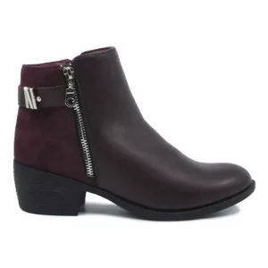 Botine dama Fashion - Bordo