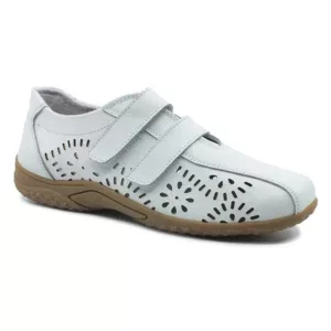 Pantofi de vara dama, din piele naturala - Alb