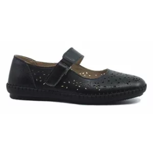 Pantofi de vara dama, din piele naturala Maria Conti - Negru