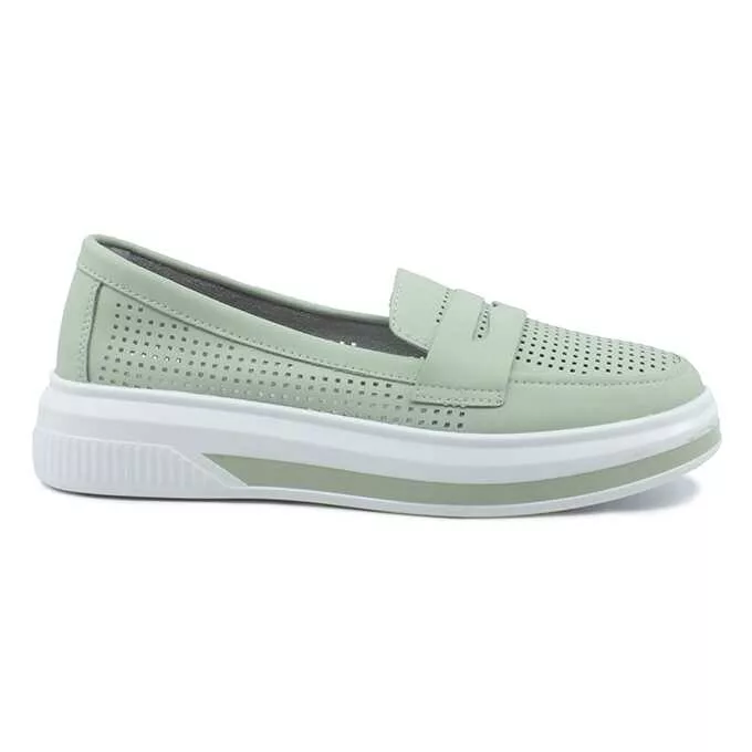 Pantofi de vara perforatii dama Maria Conti, din piele naturala