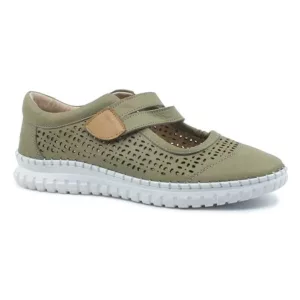 Pantofi decupati dama Reflexan - Verde