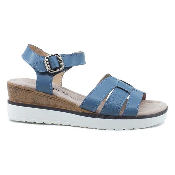 Sandale dama din piele naturala cu platforma Maria Conti