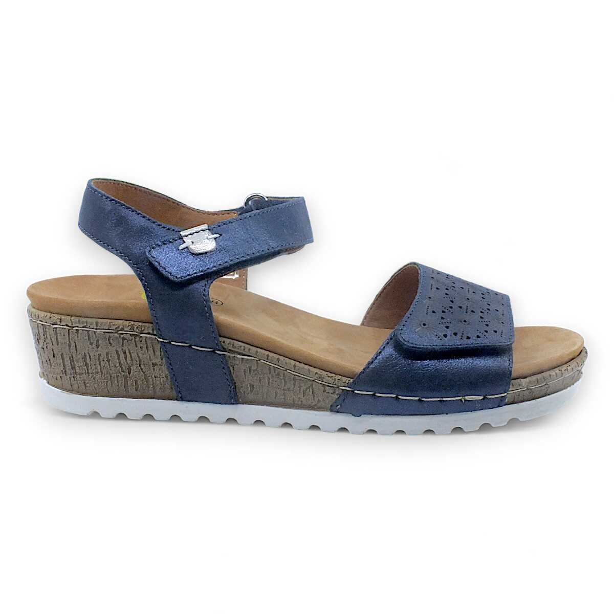 Sandale femei, Reflexan din piele naturala, cu brant detasabil