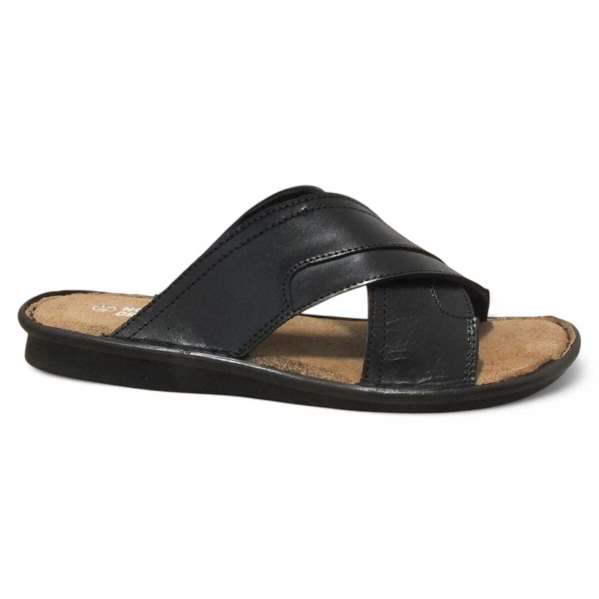 Papuci barbati Confort din piele naturala