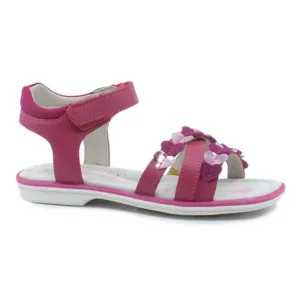 Sandale copii Happy Bee, din piele naturala, cu design atragator - Roz