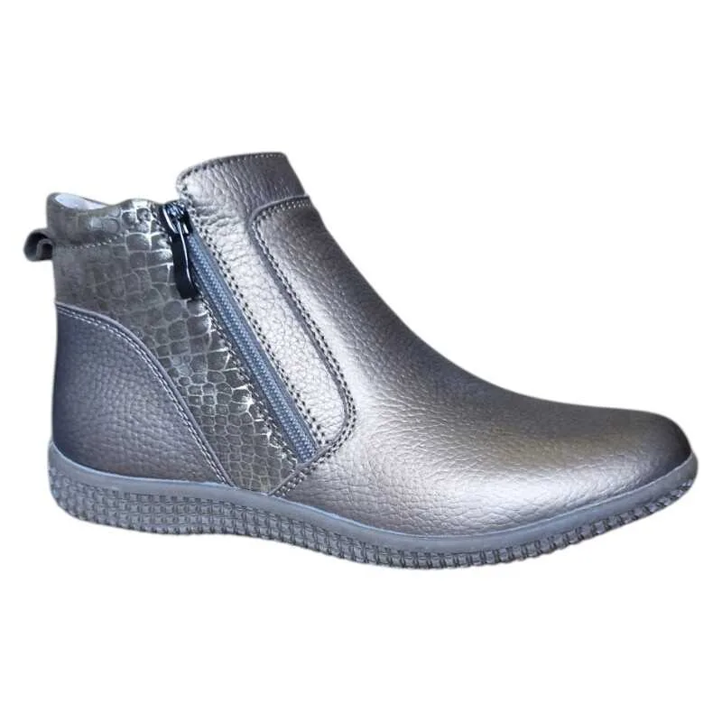 Botine din piele naturala, Maria Conti, stil chic si confortabil