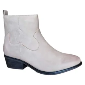 Botine femei Fashion, tip ciocata, chic si confortabile - Bej