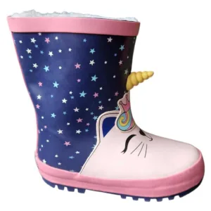 Cizme de ploaie pentru copii, Happy Bee - Roz