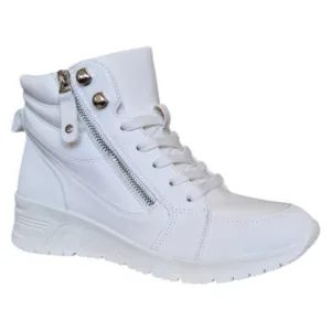 Ghete femei, Fashion – stil sport-casual - Alb