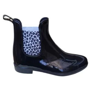 Cizme cauciuc scurte tip Chelsea pentru femei Confort - Leopard