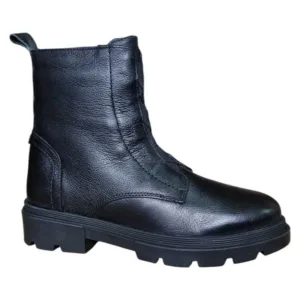 Ghete femei, Reflexan, din piele naturala - Negru