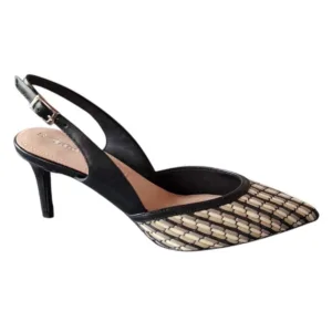 Saboti femei, tip slingback, Tamaris - Negru